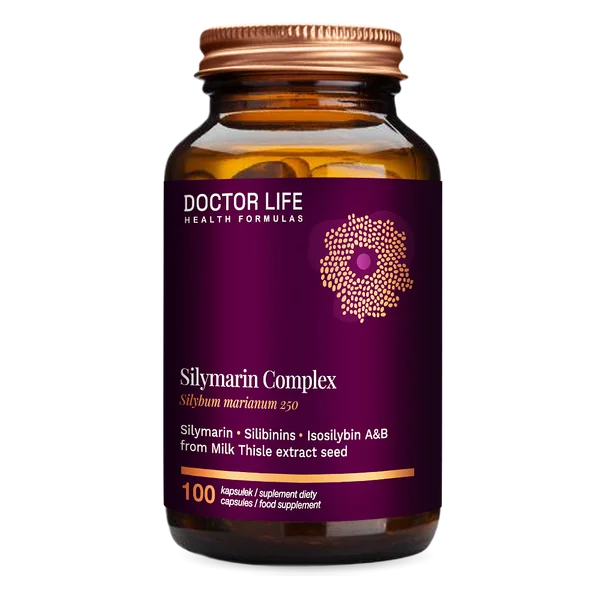 Doctor Life Silymarin Complex - Kapseln mit Mariendistel-Extrakt zur Unterstützung der Leber und Entgiftung des Körpers. 100 Kapseln in der Packung