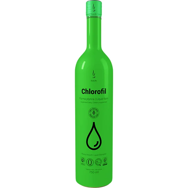 DuoLife Chlorophyll Saft 750 ml – natürlicher Saft für Entgiftung und Immunstärkung mit Chlorella und Gerstengras