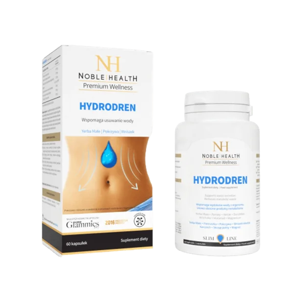 Hydrodren Nahrungsergänzungsmittel für die natürliche Entwässerung und Entgiftung des Körpers, unterstützt die Gewichtsabnahme