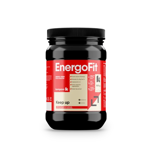 Kompava EnergoFit Apfel-Limette isotonisches Getränk zur Steigerung der Energie und Hydration für Sportler und aktive Menschen