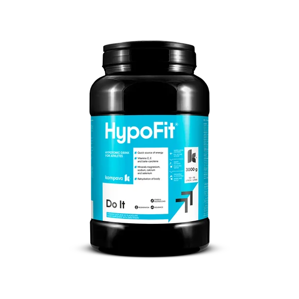 Kompava HypoFit exotisch 3000 g – isotonisches Getränk für Sportler, reich an Mineralien und Vitaminen, ideal für nach dem Training