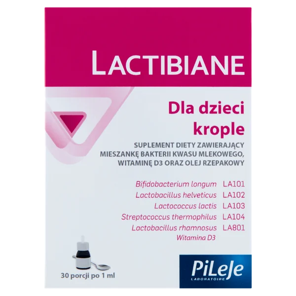 Lactibiane für Kinder in Tropfenform – Unterstützung für die Verdauung und das Immunsystem mit Vitamin D3 und probiotischen Bakterien