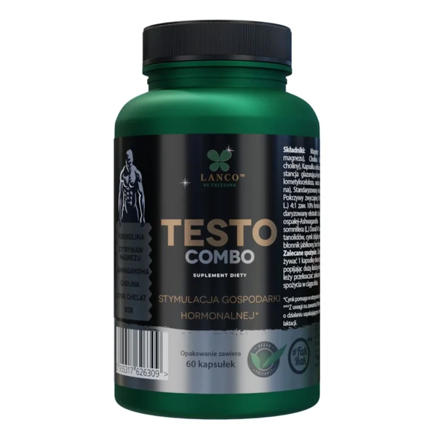 Lanco Nutrition Testo Combo – Testosteron Booster zur Unterstützung der Hormonbalance und Steigerung der körperlichen Leistung für Männer