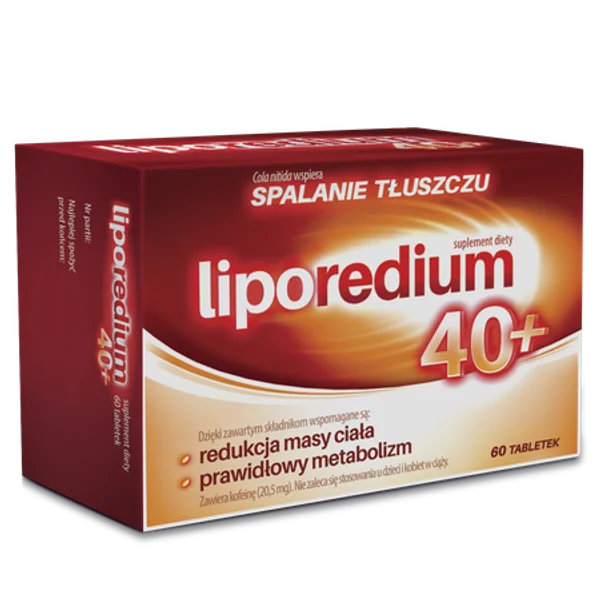 Liporedium 40+ Kapseln zur Unterstützung der Gewichtsreduktion, Fettverbrennung und Stoffwechselregulation