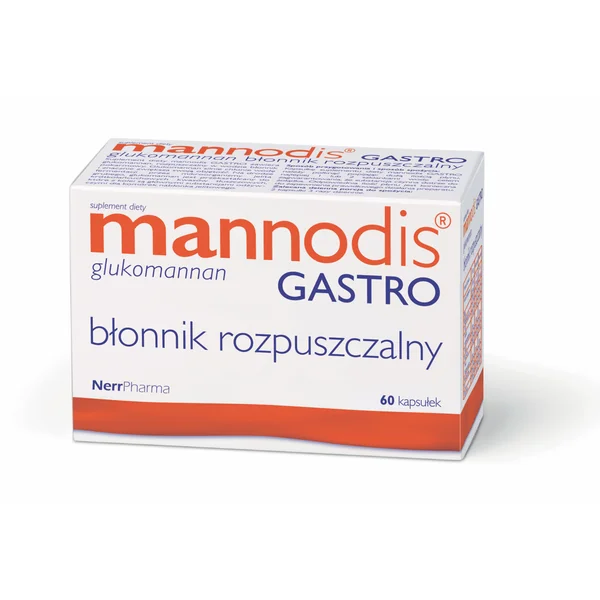 Mannodis GASTRO Nahrungsergänzung mit Glucomannan, 60 Kapseln zur Gewichtsreduktion und Cholesterinregulation