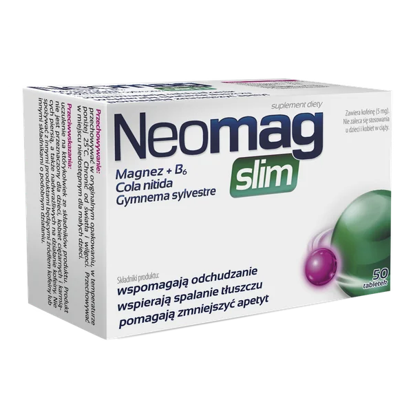 Neomag Slim – Nahrungsergänzungsmittel zur Unterstützung der Gewichtsreduktion mit Magnesium, Vitamin B6 und pflanzlichen Extrakten