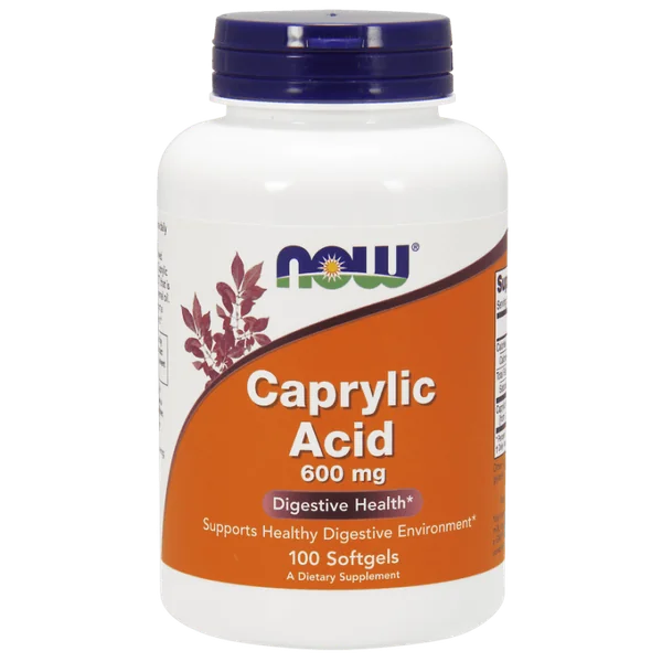 Caprylsäure Kapseln von NOW FOODS – 600mg pro Kapsel, unterstützt die Gesundheit und ist ein hochwertiges Nahrungsergänzungsmittel für Erwachsene