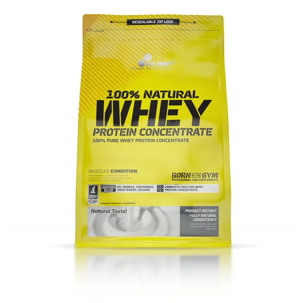 Olimp Natural Whey Protein Concentrate 100%, hochwertiges Proteinpulver für den Muskelaufbau, in einer 700g Packung.