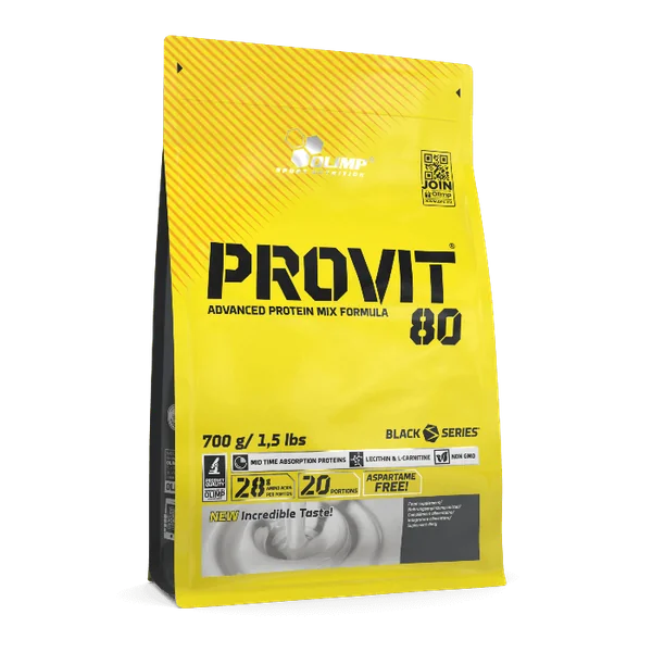 PROVIT 80® Proteinpulver für Sportler in Schokoladengeschmack, ideal zur Unterstützung des Muskelaufbaus und der Regeneration nach dem Training