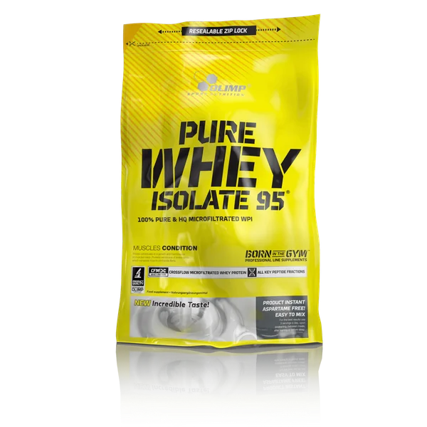Olimp Pure Whey Isolate 95 Vanillegeschmack, 600 g Protein-Isolat Pulver zur Förderung des Muskelaufbaus und der Regeneration