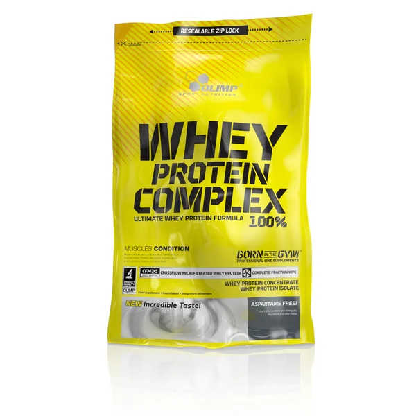 Olimp Whey Protein Complex 100% - Proteinpulver für Muskelaufbau und Regeneration, erhältlich in verschiedenen Geschmacksrichtungen