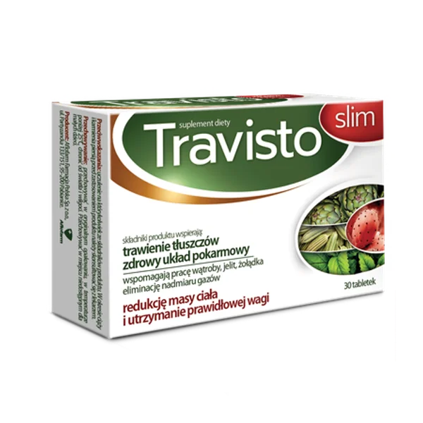 Travisto Slim, Nahrungsergänzungsmittel zur Unterstützung der Gewichtsreduktion und des Fettstoffwechsels, in Tablettenform