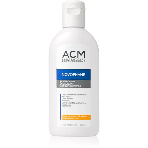 ACM Novophane Shampoo gegen Haarausfall mit Vitaminen – Stärkung für dünner werdendes Haar, 200 ml Flasche