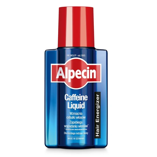 Alpecin Caffeine Liquid zur Stärkung der Haarwurzeln und Förderung des natürlichen Haarwachstums – 200 ml Flasche