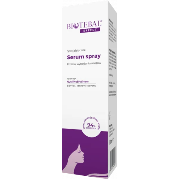Biotebal Effect Serum gegen Haarausfall in der 130 ml Sprayflasche, die die Haarwurzeln stärkt und Haarausfall reduziert
