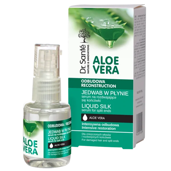 Dr. Santé Aloe Vera Serum für trockene Haarspitzen regeneriert Spliss und verleiht dem Haar Glanz und Seidigkeit