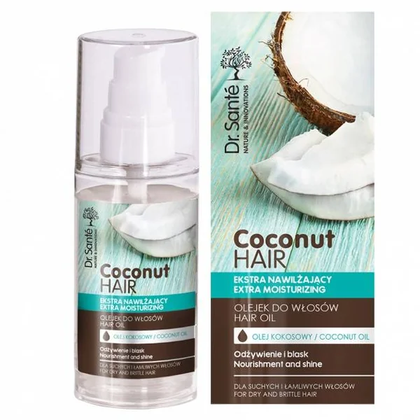 Dr. Santé Coconut Hair Öl pflegt trockenes und brüchiges Haar intensiv, spendet Feuchtigkeit und schützt es vor äußeren Einflüssen