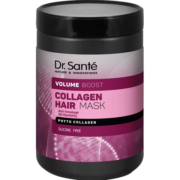 Dr. Santé Collagen Volume Boost Haarmaske 1000 ml - Volumensteigerung und Pflege für alle Haartypen mit natürlichem Kollagen