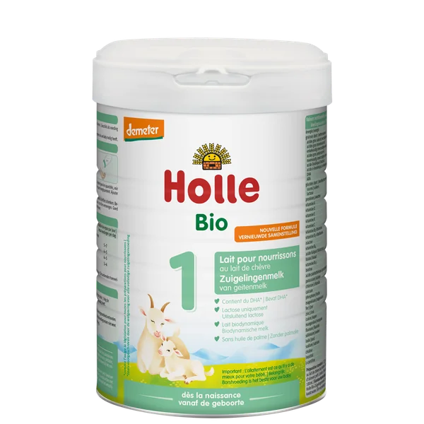 Holle Bio 1 Ziegenmilchpulver für Babys, ideal für die frühe Ernährung und gesundes Wachstum mit DHA und wichtigen Nährstoffen