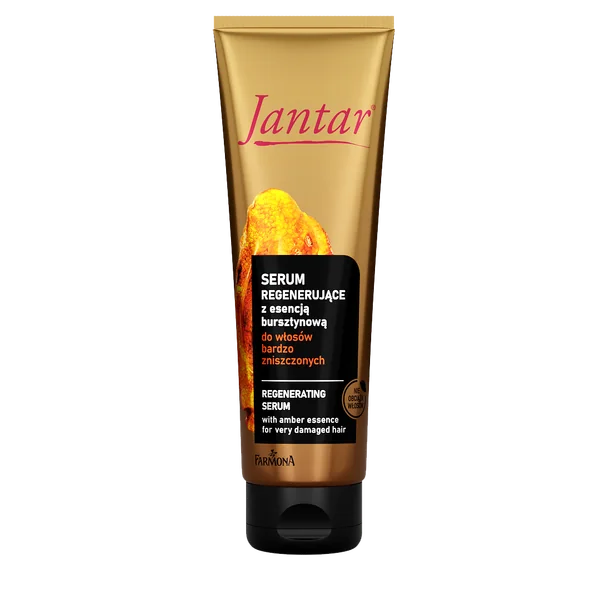 Jantar Bernsteinserum für stark geschädigtes Haar, stärkt, regeneriert und schützt vor Brüchen, für glänzendes und gesund aussehendes Haar