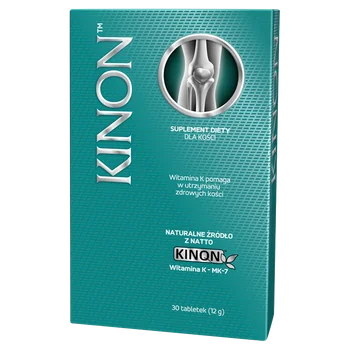 Kinon Vitamin K2 MK-7 Tabletten – Natürliche Unterstützung für Knochen und Blutgerinnung, 30 Tabletten