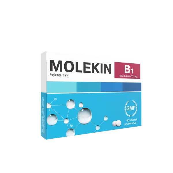 Molekin B1 35 mg Tabletten – Nahrungsergänzungsmittel mit Thiamin zur Unterstützung des Nervensystems und der Herzfunktion