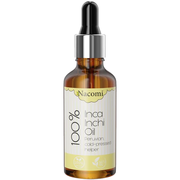 Nacomi Inca Inchi Öl – regenerierendes Öl für Gesicht, Körper und Haare, reich an Omega-3 und Vitamin E, ideal für trockene und reife Haut