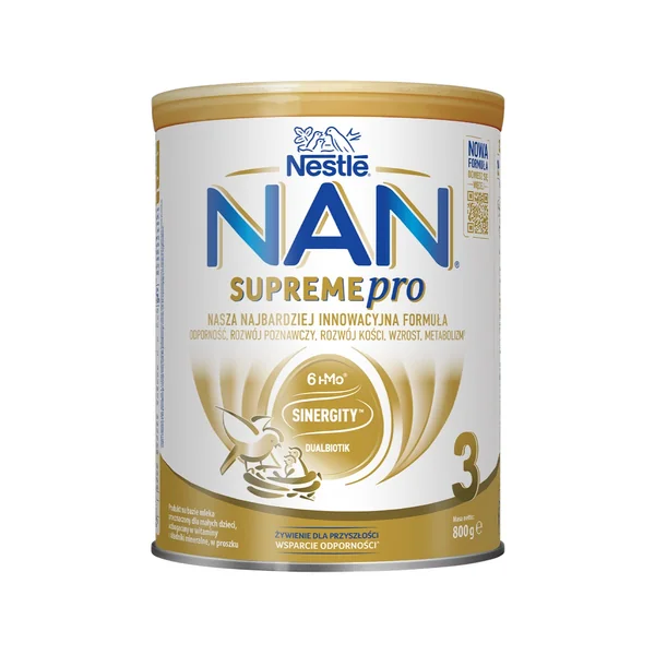 NAN SUPREMEPRO 3 Milchpulver für Kleinkinder über 1 Jahr, angereichert mit Vitaminen, Mineralien und 6 HMO zur Unterstützung des Immunsystems
