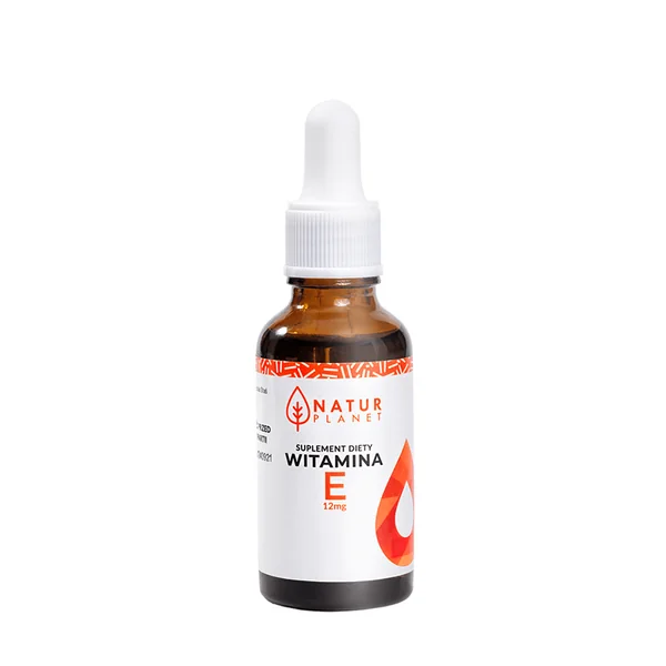 Natur Planet Vitamin E 12 mg Tropfen – veganes Nahrungsergänzungsmittel für Haut, Haare und Immunsystem