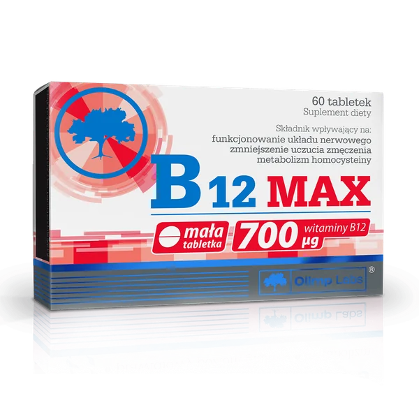 Olimp B12 Max 60 Tabletten – hochdosiertes Vitamin B12 zur Unterstützung von Energie, Nerven und Immunsystem