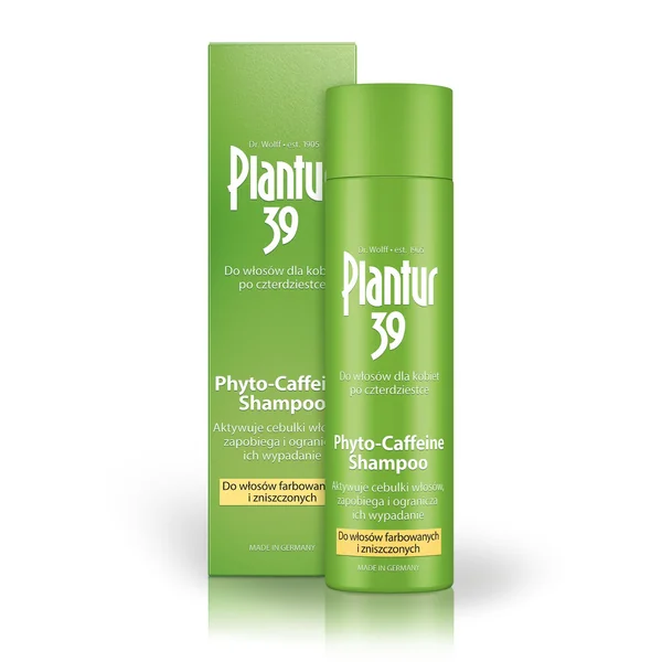 Plantur 39 Koffein-Shampoo gegen Haarausfall bei Frauen, Pflege für coloriertes und geschädigtes Haar, 250 ml Flasche