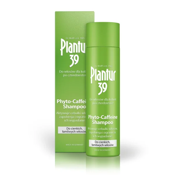 Plantur 39 Phyto-Koffein-Shampoo für feines und brüchiges Haar, 250 ml Flasche, Haarpflege für Frauen in den Wechseljahren
