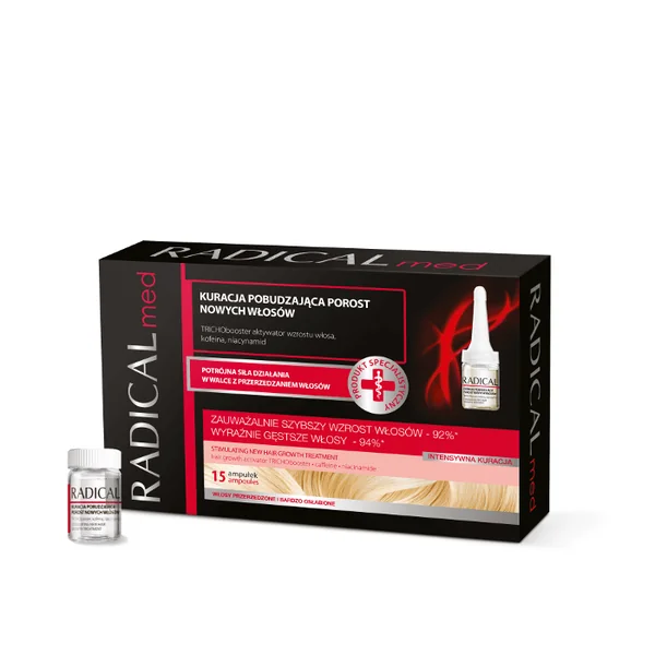 Radical Med Haarwuchsfördernde Behandlung – Ampullen für das Haarwachstum und gegen Haarausfall mit natürlichen Inhaltsstoffen