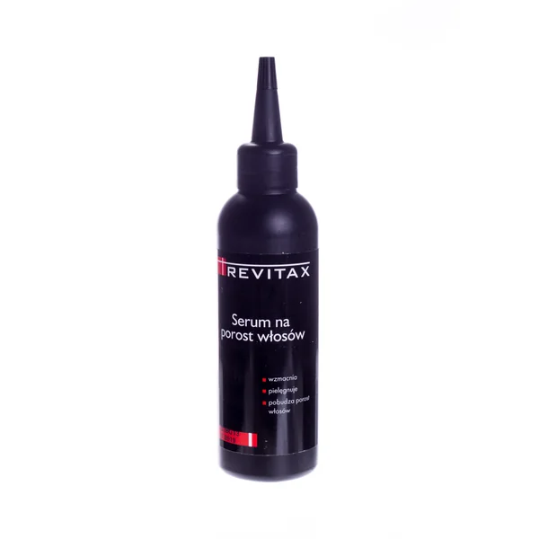 Revitax Serum zur Förderung des Haarwachstums und Bekämpfung von Haarausfall. Enthält Koffein, Biotin und andere aktive Inhaltsstoffe für gesunde Haare