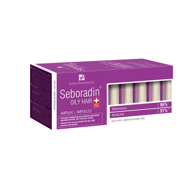 Seboradin Oily Hair Ampullen für fettiges Haar und Kopfhautpflege bei Haarausfall