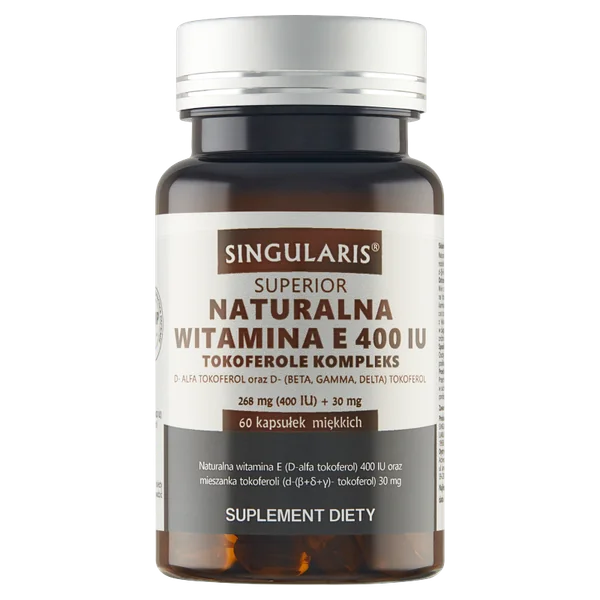 Natürliches Vitamin E in Kapseln, eine antioxidative Mischung zur Unterstützung der Zellgesundheit und zum Schutz vor freien Radikalen