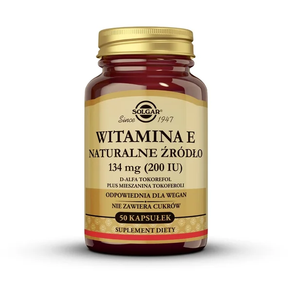 Solgar Vitamin E 134 mg (200 IU) pflanzliche Kapseln – Unterstützt antioxidativen Schutz und fördert die Hautgesundheit