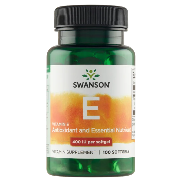 Swanson Vitamin E 400 IE – natürliche Antioxidans-Kapseln zur Unterstützung der Zellgesundheit, 100 Stück