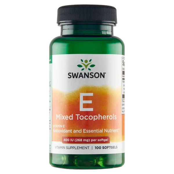 Swanson Vitamin E Mixed Tocopherols Kapseln – Unterstützen den Zellschutz und bieten antioxidative Vorteile für den Körper