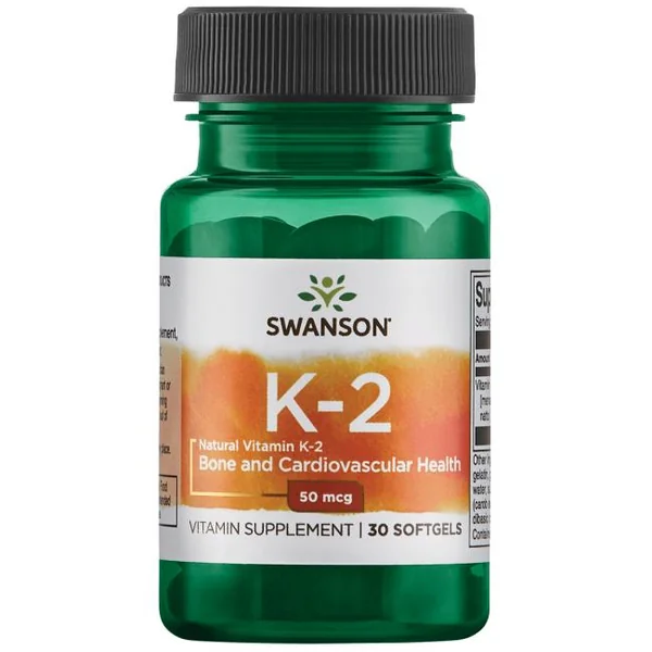 Swanson Vitamin K2 MK-7 50 mcg – Nahrungsergänzung für gesunde Knochen und Herz-Kreislauf-System