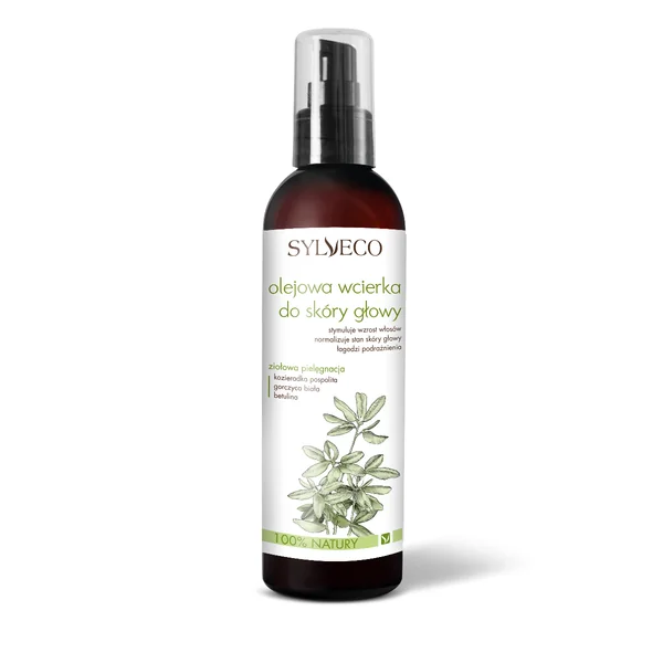 Sylveco Öl-Kopfhautlotion mit natürlichen Inhaltsstoffen gegen Haarausfall und fettige Kopfhaut, 195 ml