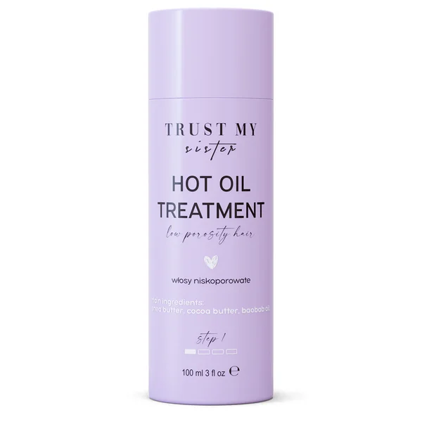 Trust My Sister Hot Oil Treatment für niedrigporöses Haar, 100 ml – Pflegeöl für Volumen, Feuchtigkeit und Schutz von Haar und Kopfhaut