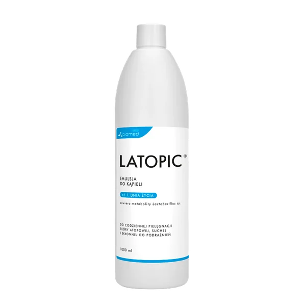 Latopic Badeemulsion 1000 ml für trockene und atopische Haut bei Babys und Kindern