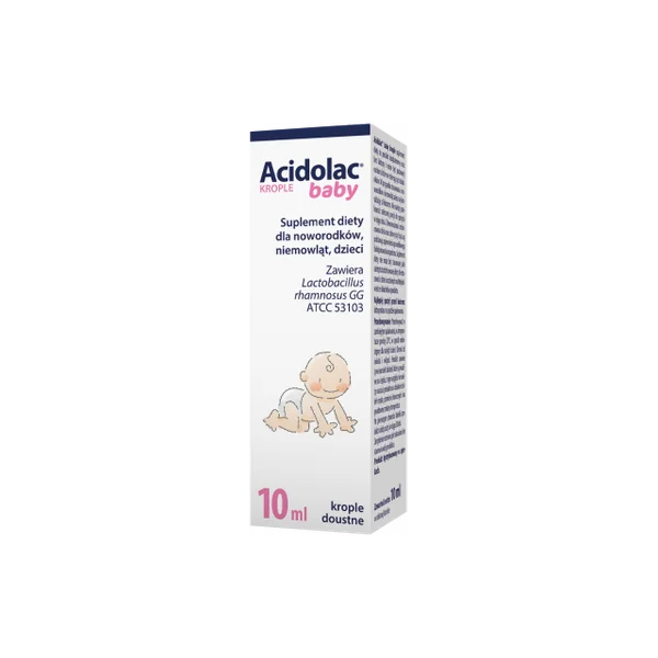 Acidolac Baby Tropfen mit Lactobacillus rhamnosus GG zur Unterstützung der Darmgesundheit bei Neugeborenen und Kleinkindern