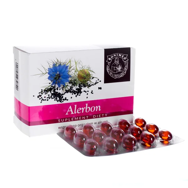 Alerbon Nahrungsergänzungskapseln mit Schwarzkümmelöl gegen Allergiesymptome, 60 Kapseln