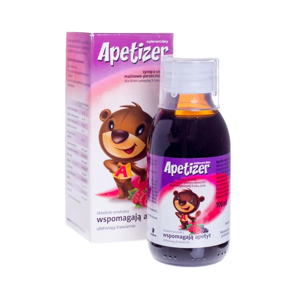 Apetizer Junior Sirup mit Himbeer-Johannisbeer-Geschmack für Kinder zur Unterstützung des Appetits und der Verdauung