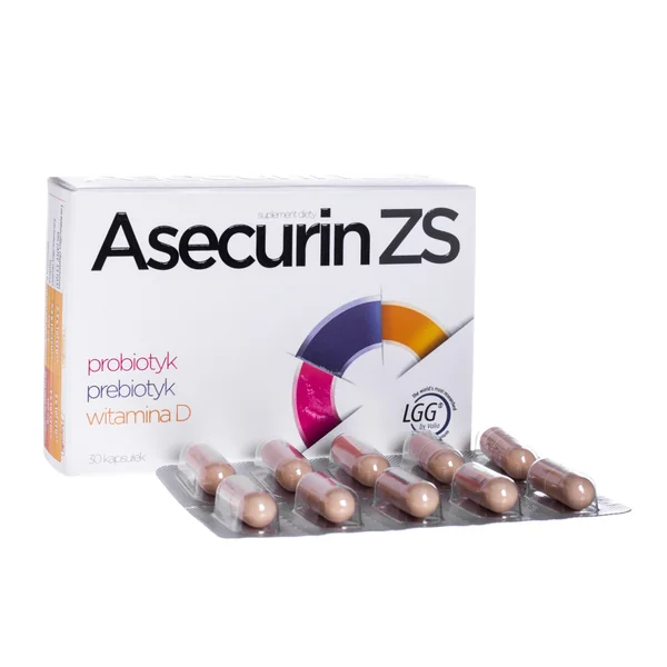 Asecurin ZS Probiotische Kapseln mit Präbiotikum und Vitamin D zur Unterstützung des Immunsystems und der Darmgesundheit von Säuglingen und Erwachsenen