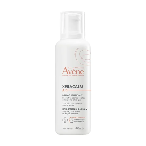 Avène XeraCalm A.D lipidauffüllender Balsam 400 ml Flasche zur Pflege trockener und juckender Haut