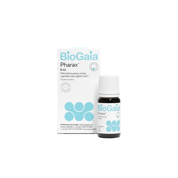 BioGaia Pharax Tropfen mit Limosilactobacillus reuteri und Vitamin D3 zur Unterstützung von Mundflora und Immunsystem bei Kindern