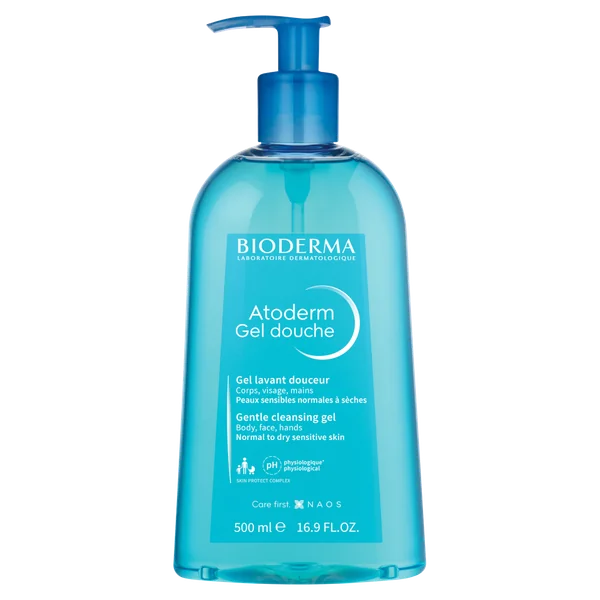 Bioderma Atoderm Gel Douche 500 ml – sanftes Duschgel für trockene und empfindliche Haut, geeignet für Babys und Erwachsene